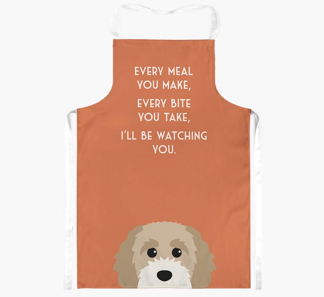 I'll Be Watching You: Personalized {breedFullName} Apron