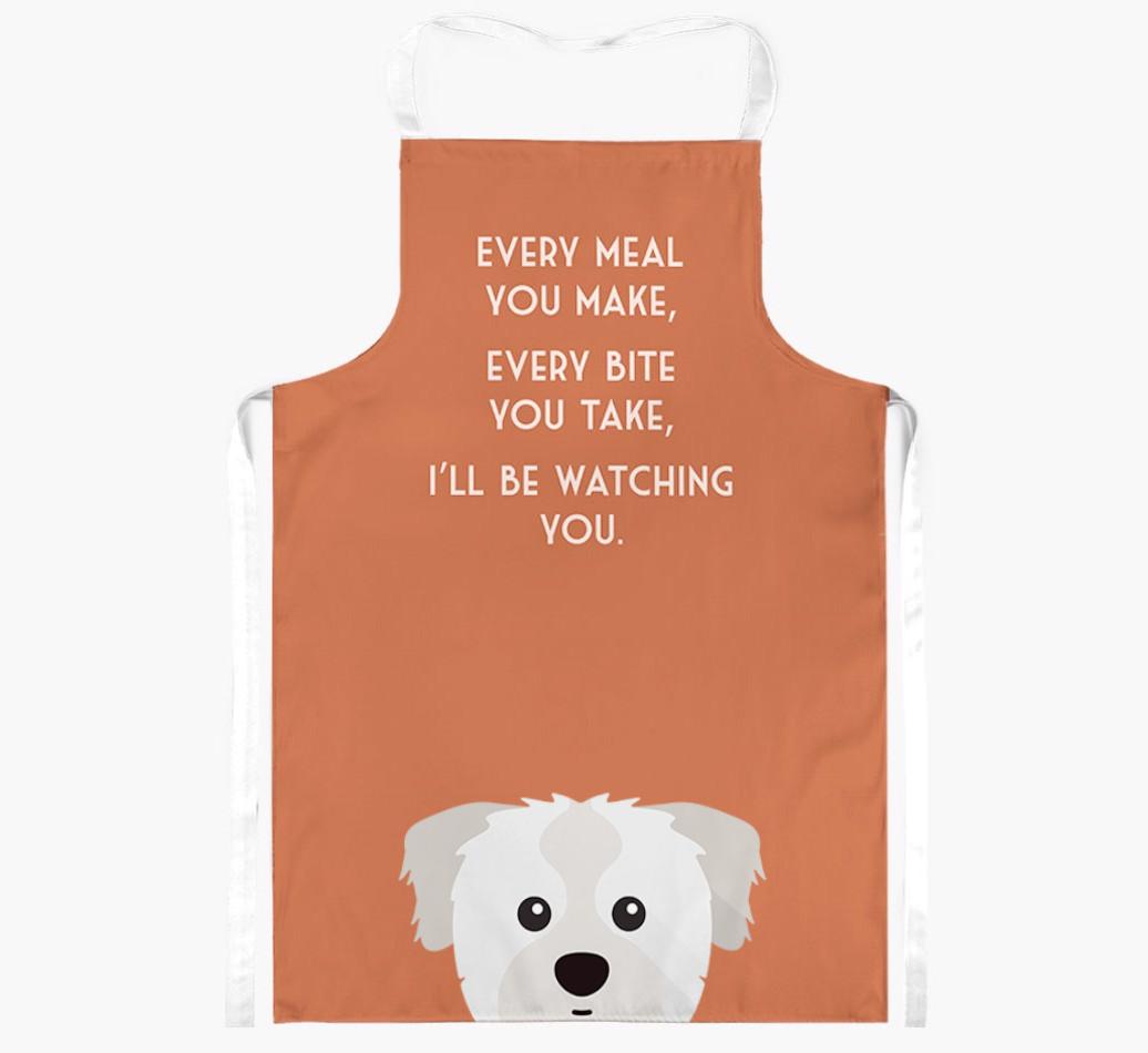 I'll Be Watching You: Personalized {breedFullName} Apron