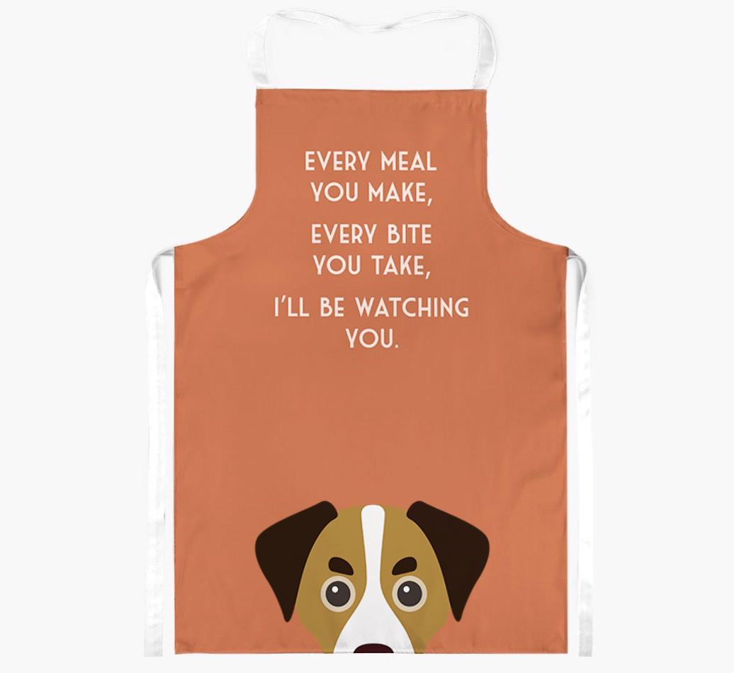 I'll Be Watching You: Personalized {breedFullName} Apron