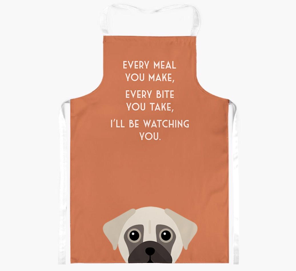 I'll Be Watching You: Personalized {breedFullName} Apron