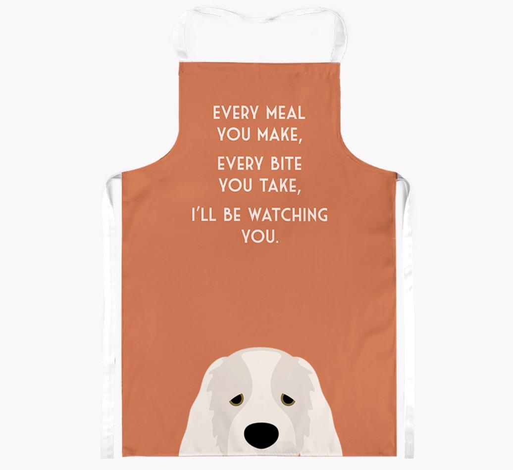 I'll Be Watching You: Personalized {breedFullName} Apron