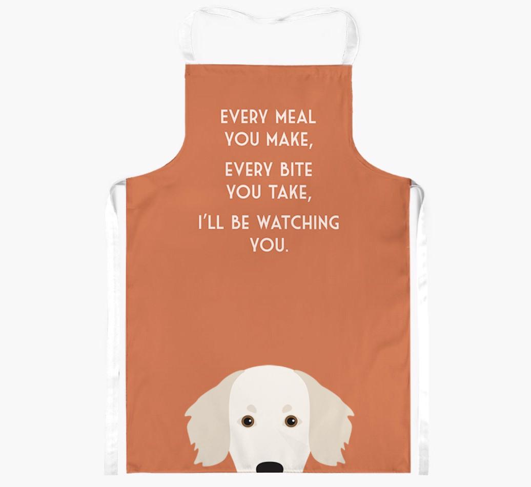 I'll Be Watching You: Personalized {breedFullName} Apron