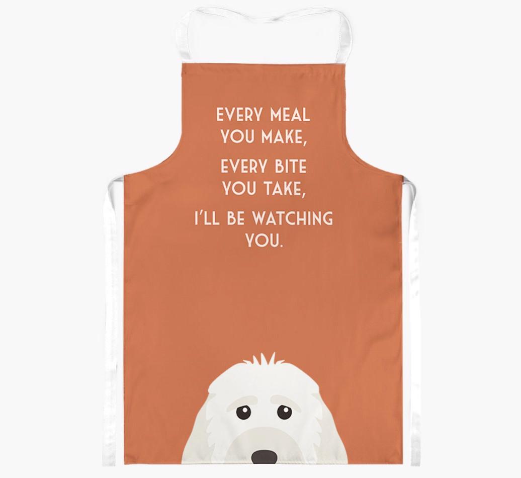 I'll Be Watching You: Personalized {breedFullName} Apron