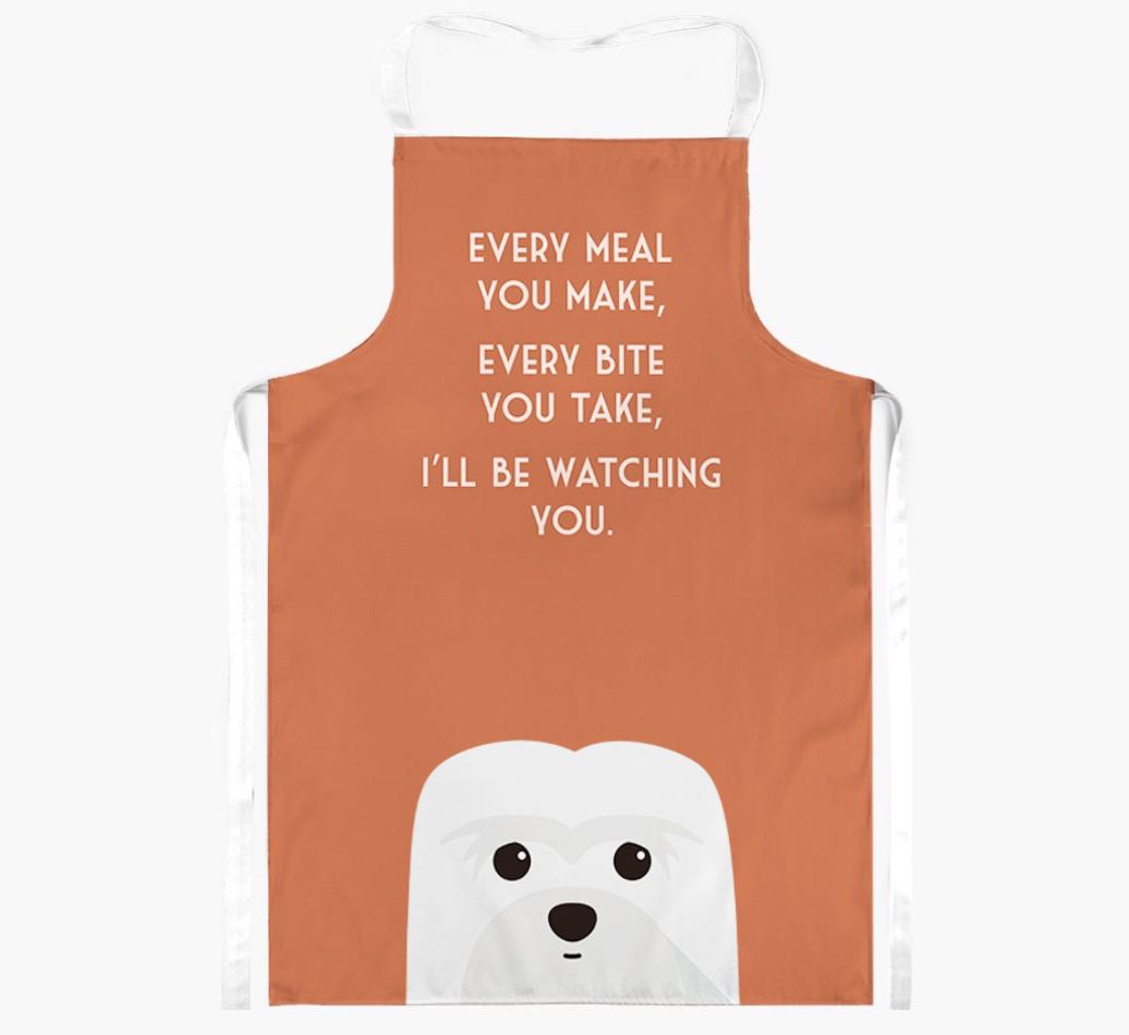 I'll Be Watching You: Personalized {breedFullName} Apron