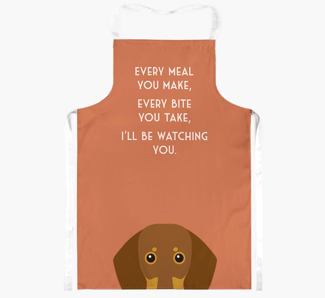 I'll Be Watching You: Personalized {breedFullName} Apron