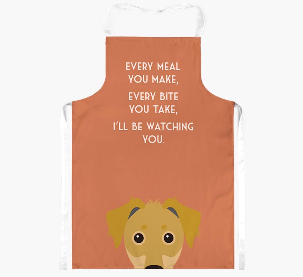 I'll Be Watching You: Personalized {breedFullName} Apron