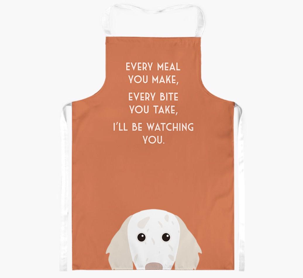 I'll Be Watching You: Personalized {breedFullName} Apron