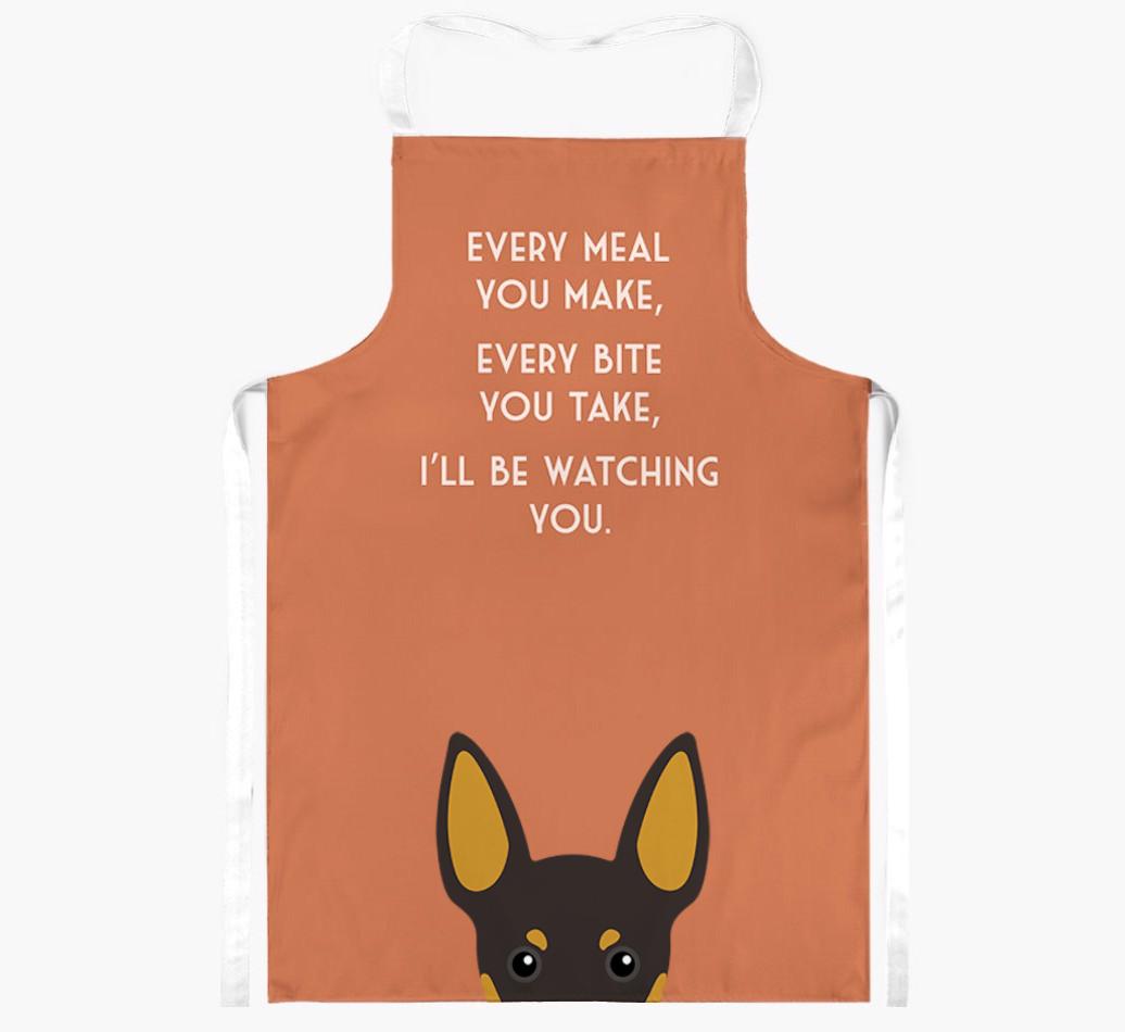I'll Be Watching You: Personalized {breedFullName} Apron