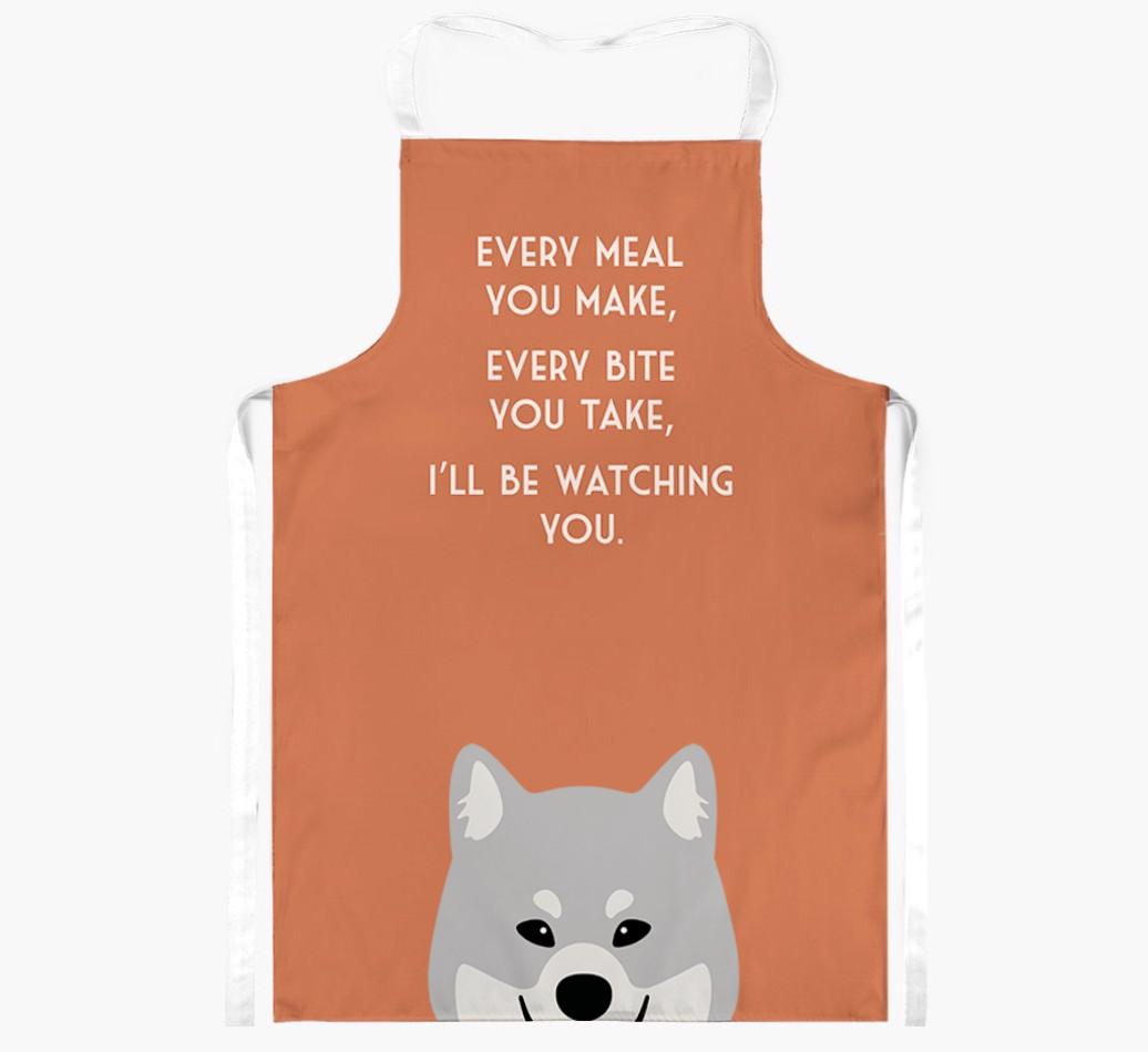 I'll Be Watching You: Personalized {breedFullName} Apron
