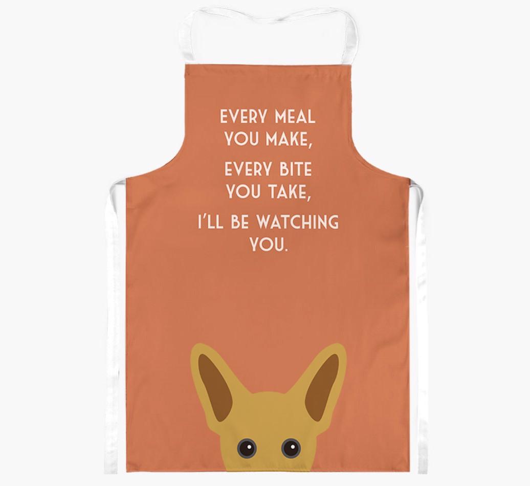 I'll Be Watching You: Personalized {breedFullName} Apron
