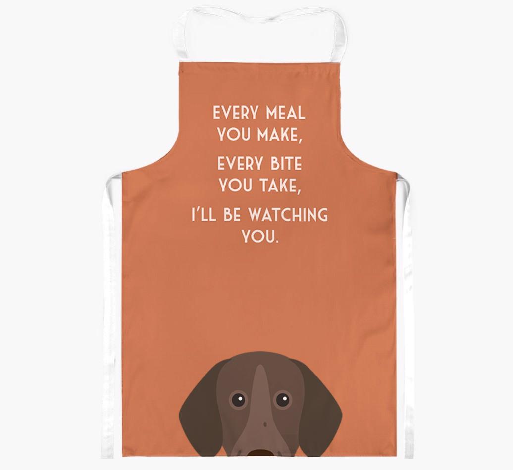 I'll Be Watching You: Personalized {breedFullName} Apron