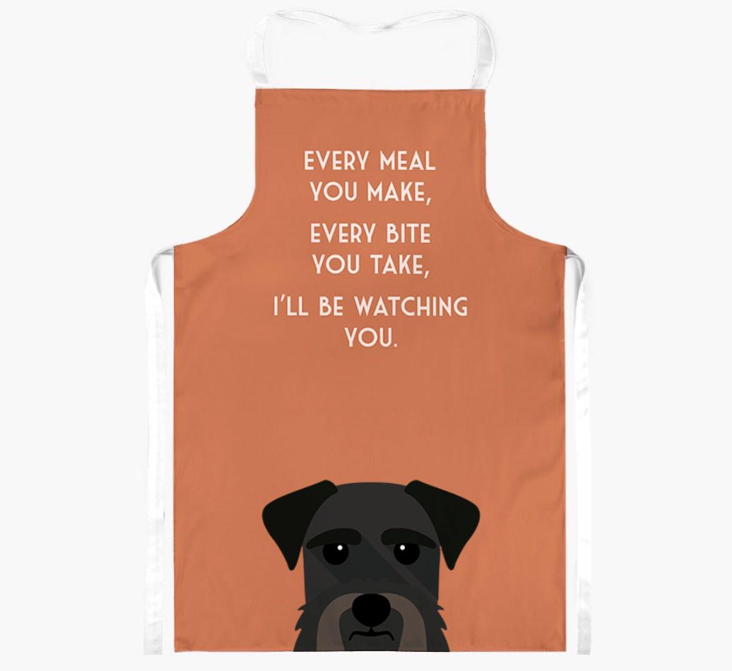 I'll Be Watching You: Personalized {breedFullName} Apron