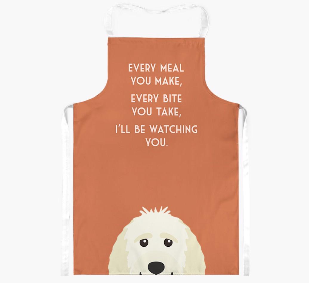 I'll Be Watching You: Personalized {breedFullName} Apron