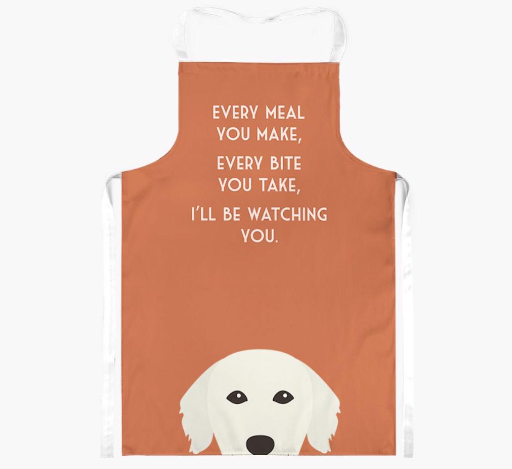 I'll Be Watching You: Personalized {breedFullName} Apron