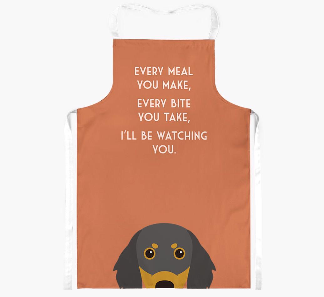 I'll Be Watching You: Personalized {breedFullName} Apron
