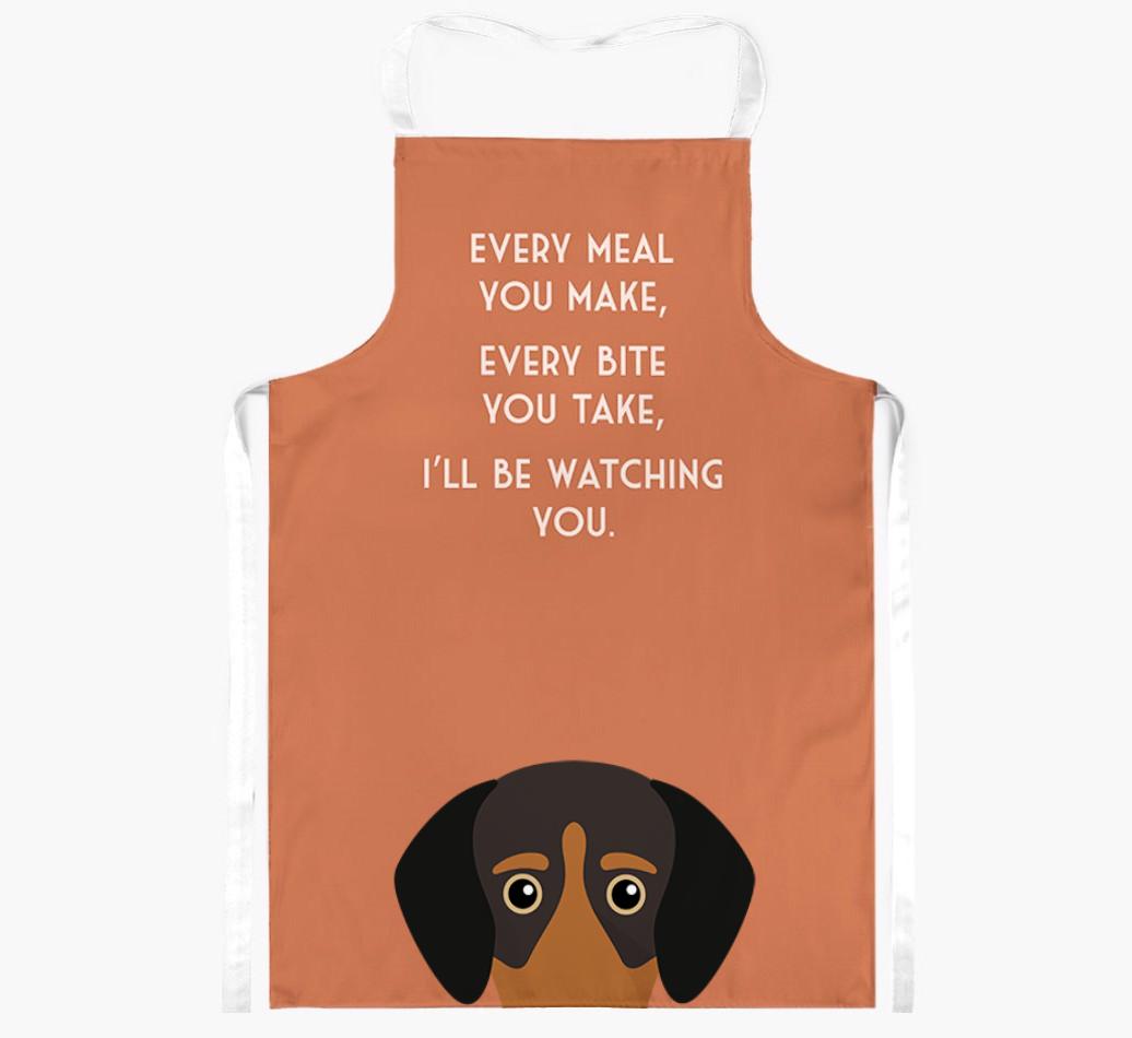 I'll Be Watching You: Personalized {breedFullName} Apron