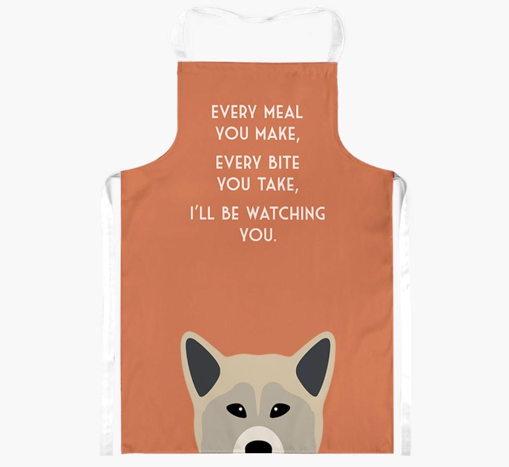 I'll Be Watching You: Personalized {breedFullName} Apron
