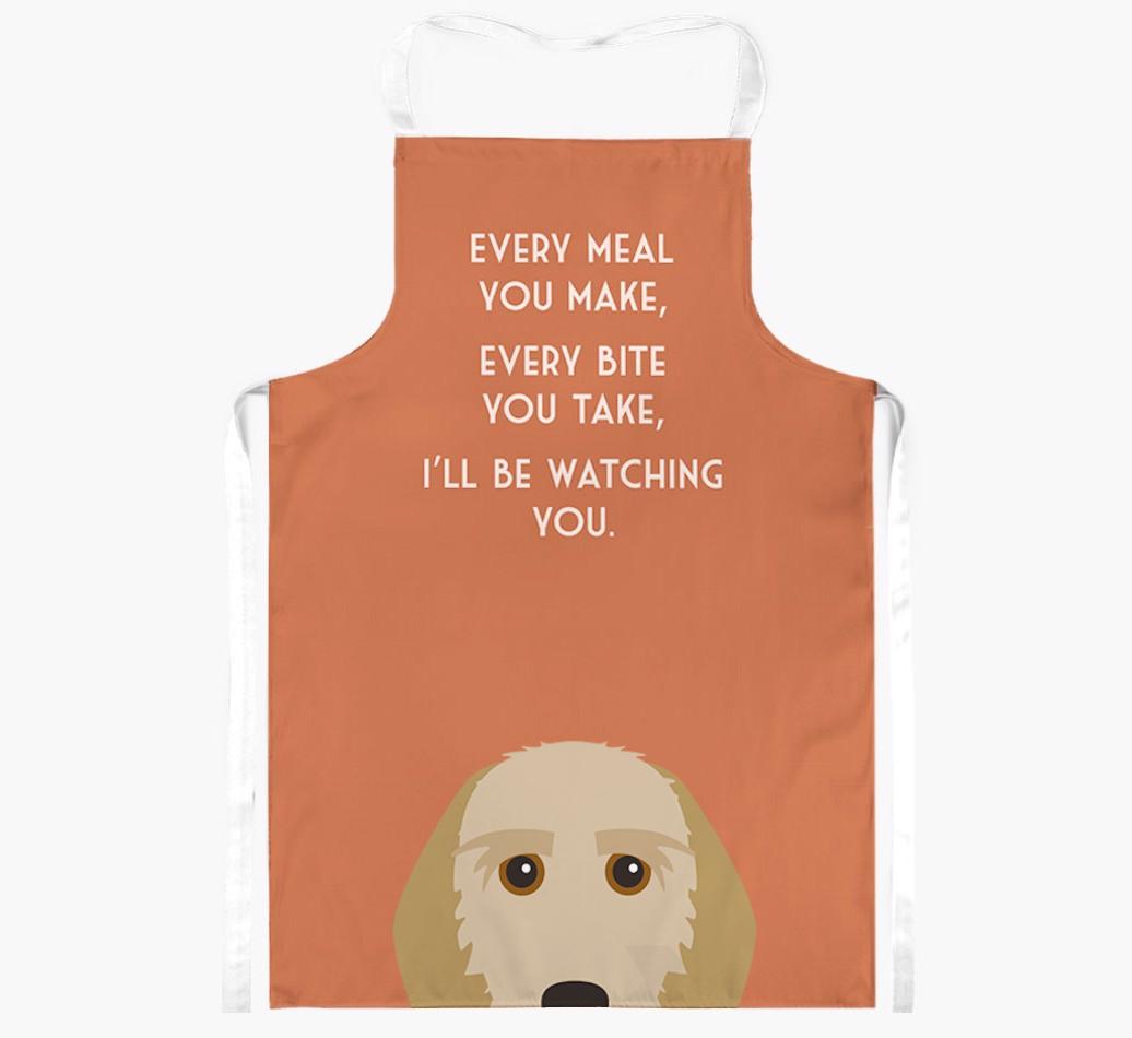I'll Be Watching You: Personalized {breedFullName} Apron