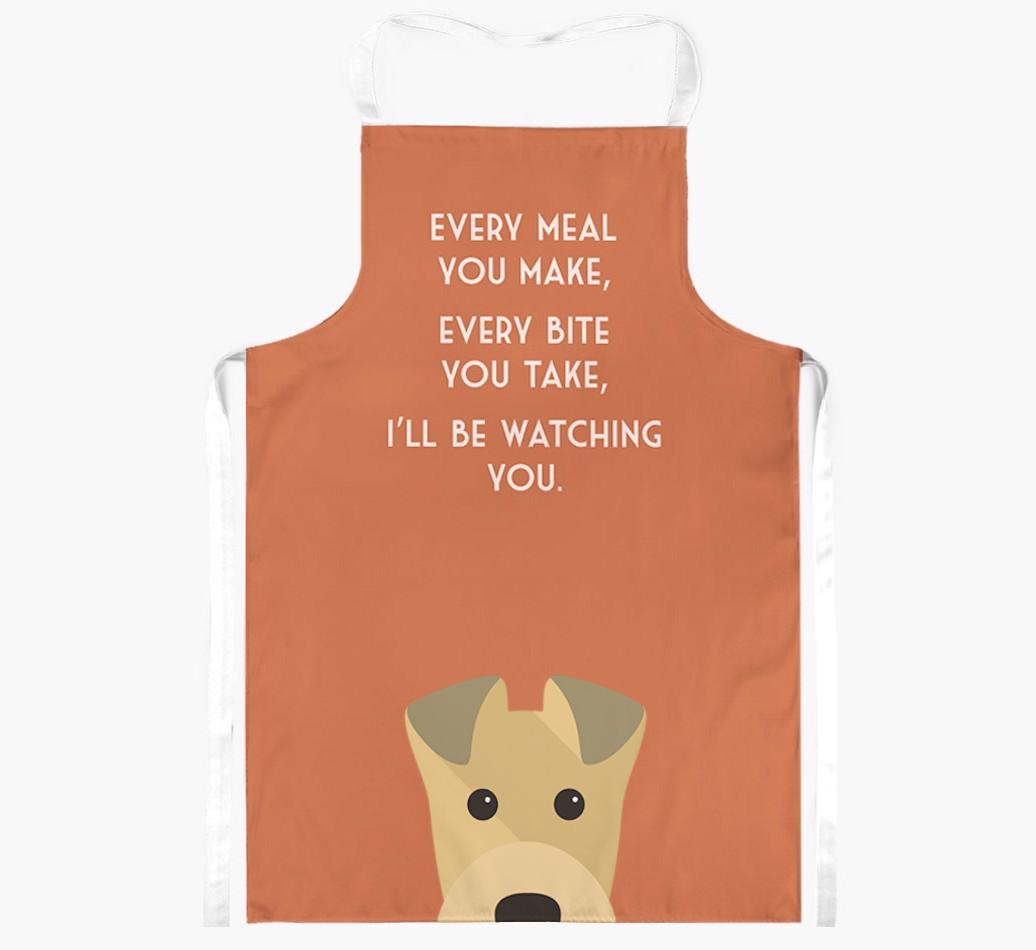 I'll Be Watching You: Personalized {breedFullName} Apron