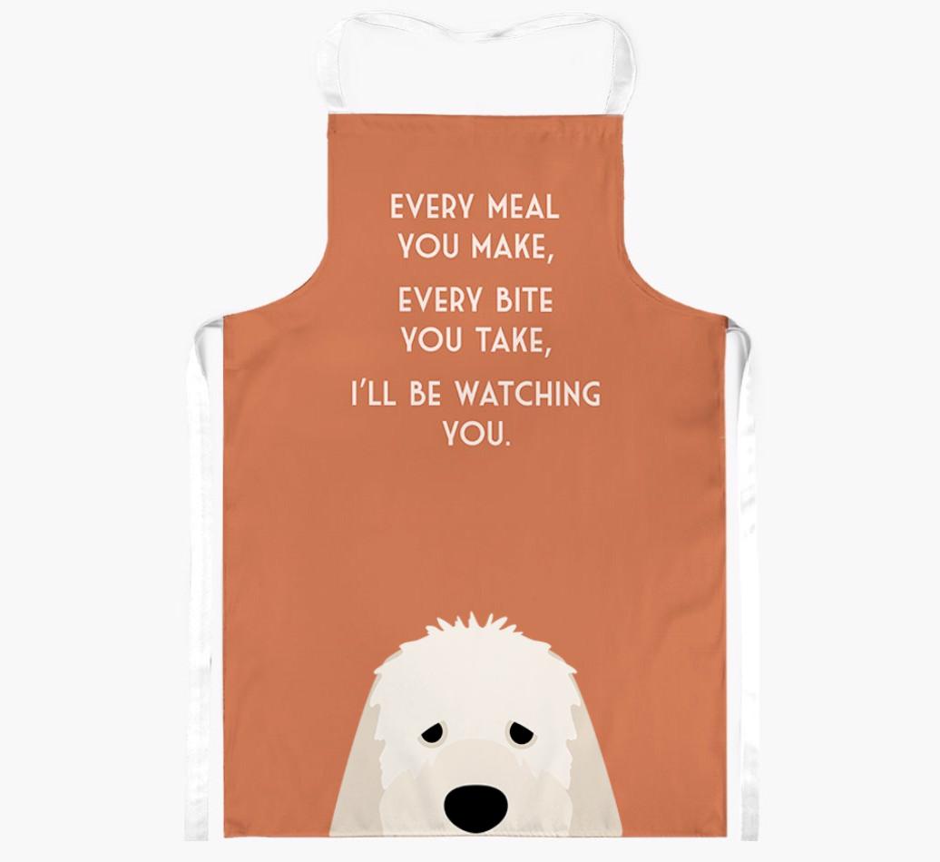 I'll Be Watching You: Personalized {breedFullName} Apron