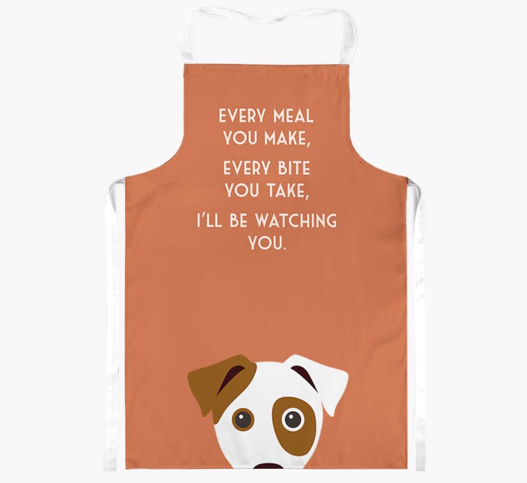 I'll Be Watching You: Personalized {breedFullName} Apron