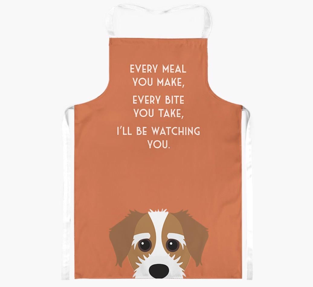 I'll Be Watching You: Personalized {breedFullName} Apron