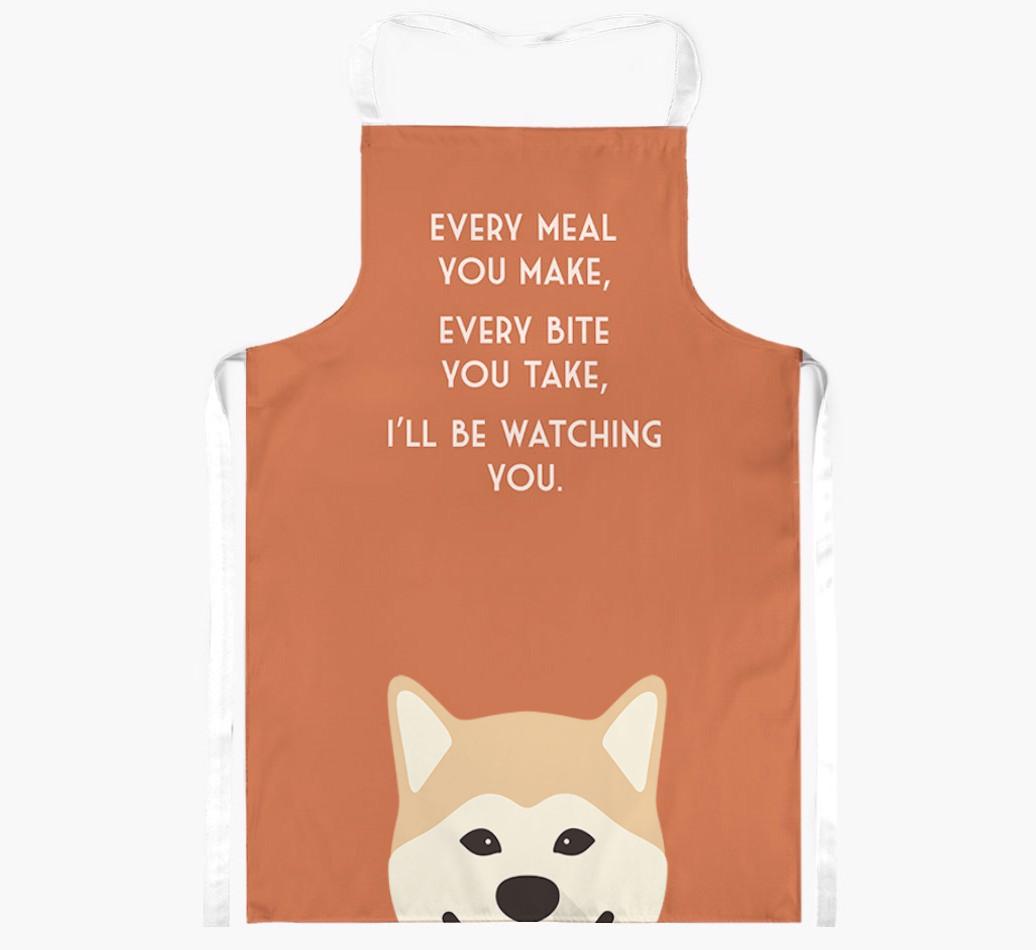 I'll Be Watching You: Personalized {breedFullName} Apron