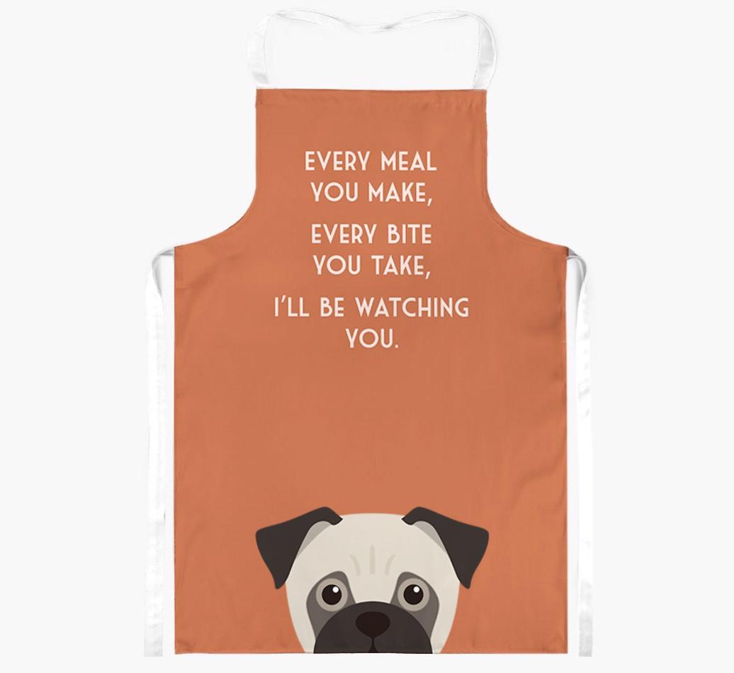 I'll Be Watching You: Personalized {breedFullName} Apron