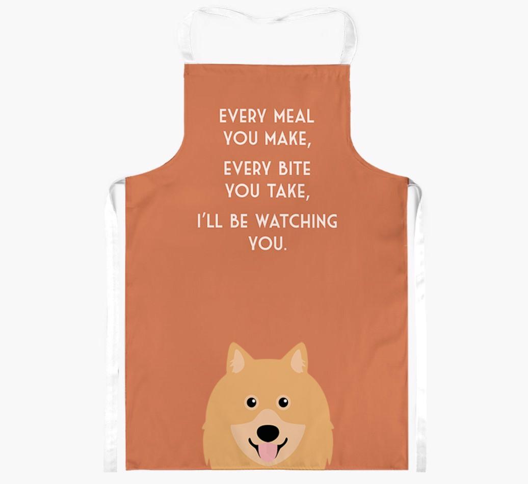 I'll Be Watching You: Personalized {breedFullName} Apron