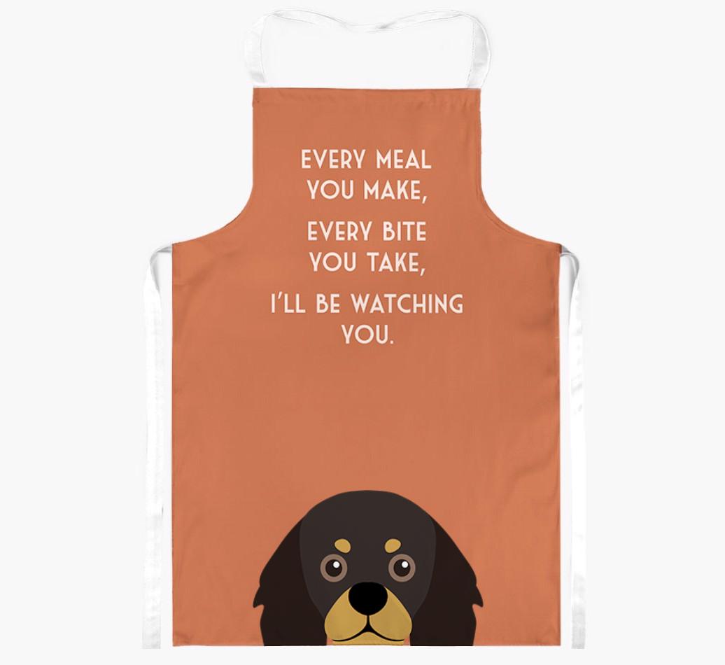 I'll Be Watching You: Personalized {breedFullName} Apron