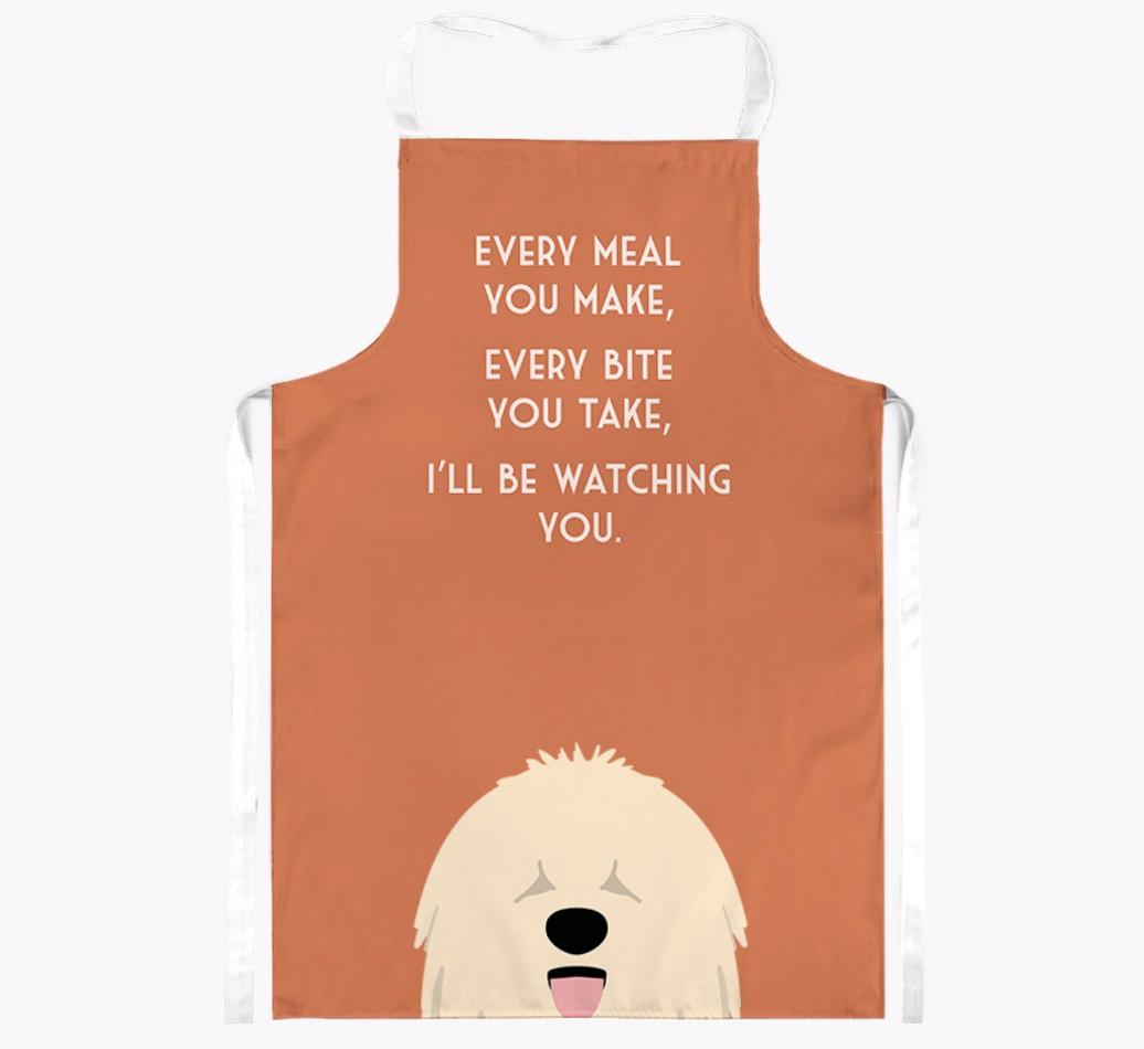 I'll Be Watching You: Personalized {breedFullName} Apron