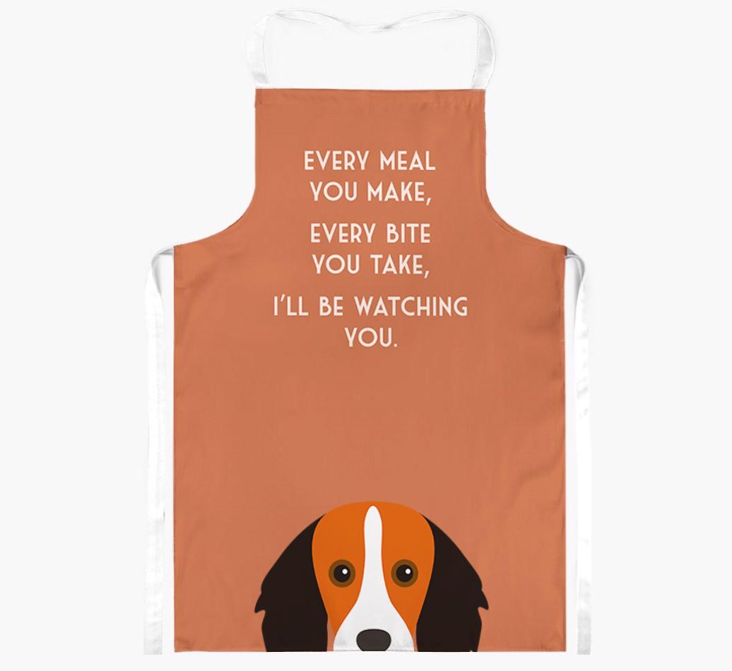 I'll Be Watching You: Personalized {breedFullName} Apron