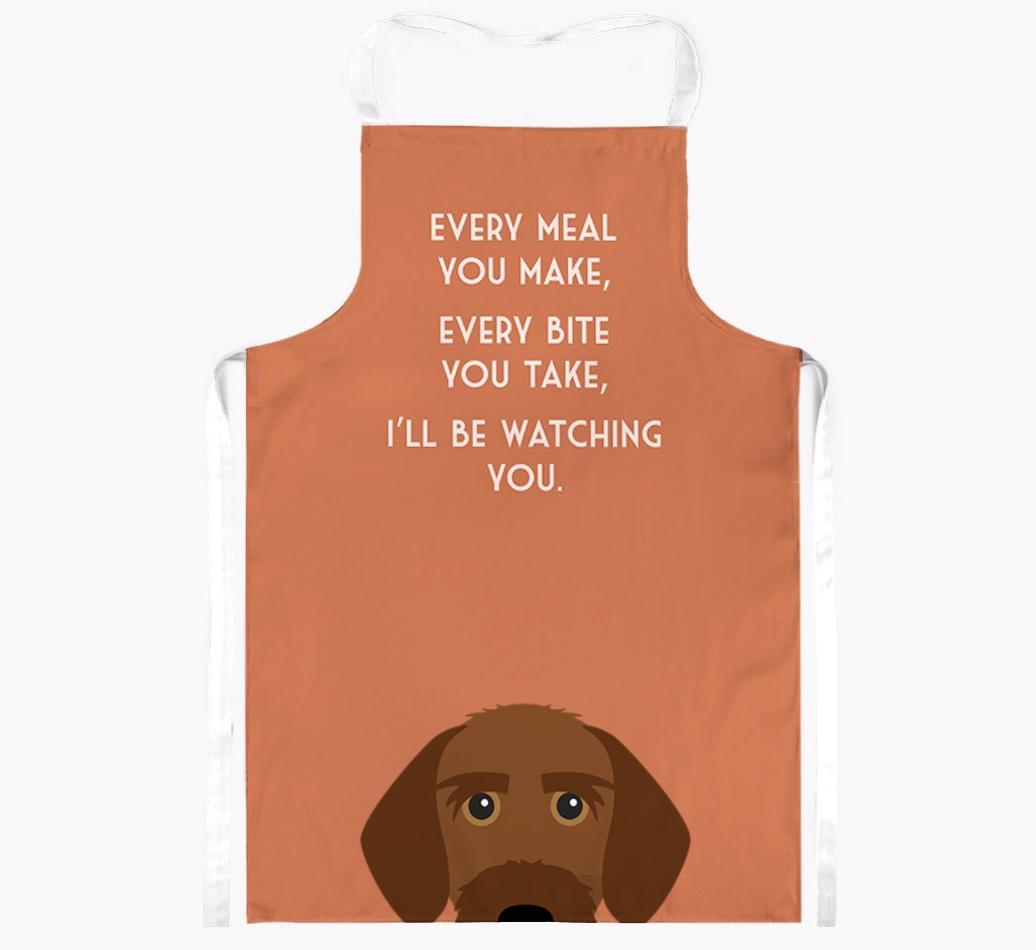 I'll Be Watching You: Personalized {breedFullName} Apron