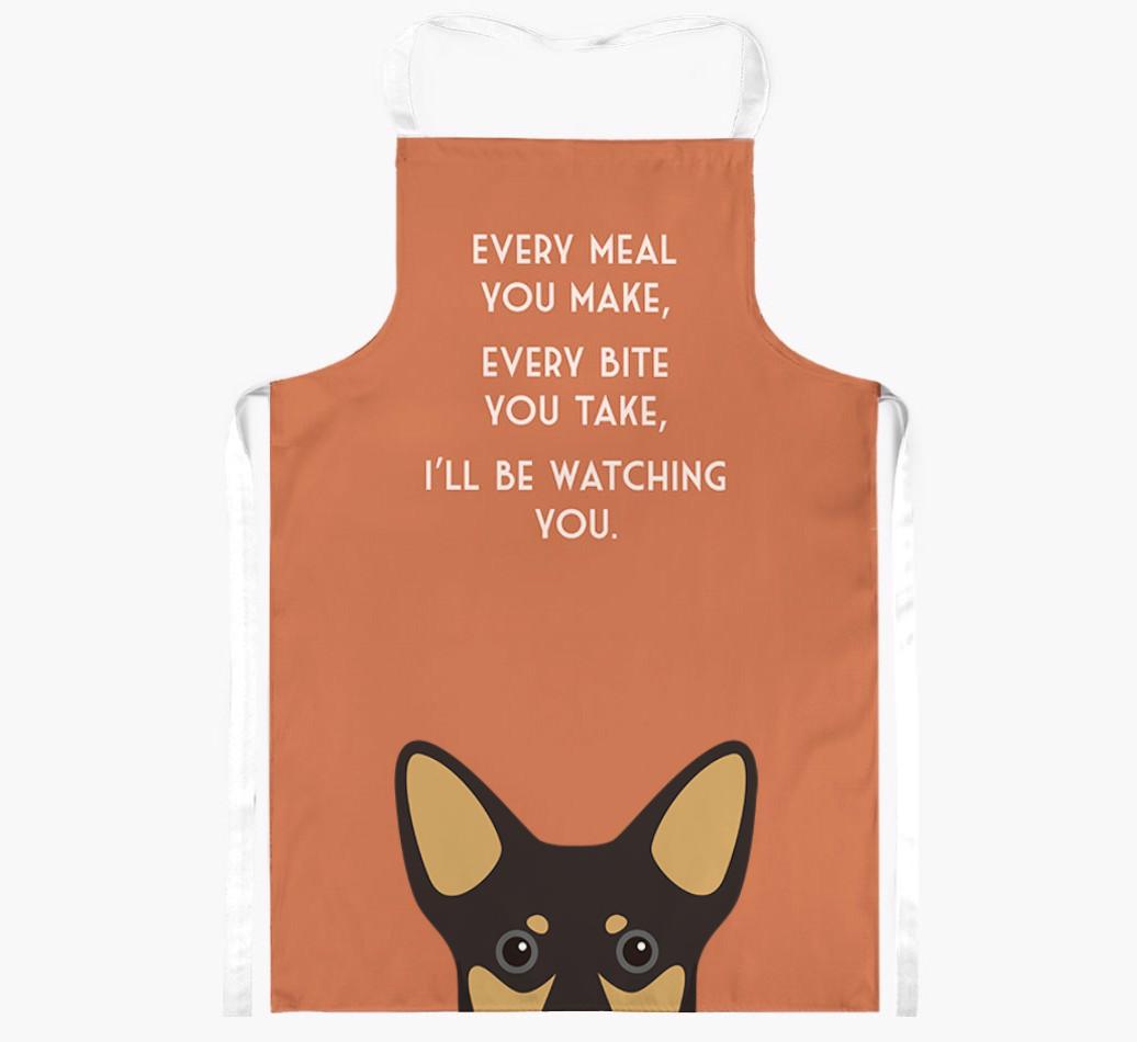 I'll Be Watching You: Personalized {breedFullName} Apron