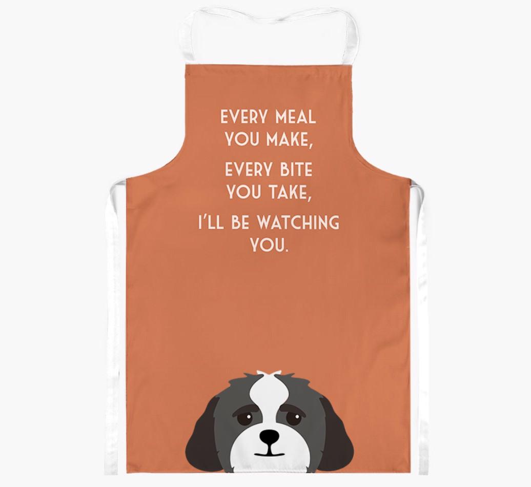 I'll Be Watching You: Personalized {breedFullName} Apron