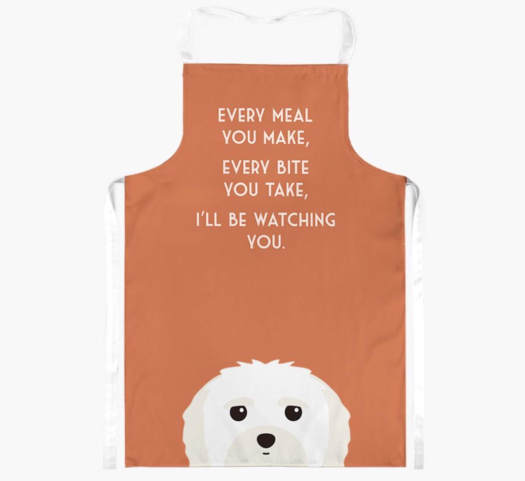 I'll Be Watching You: Personalized {breedFullName} Apron