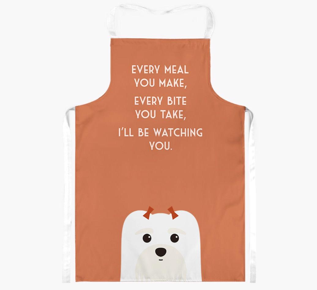 I'll Be Watching You: Personalized {breedFullName} Apron