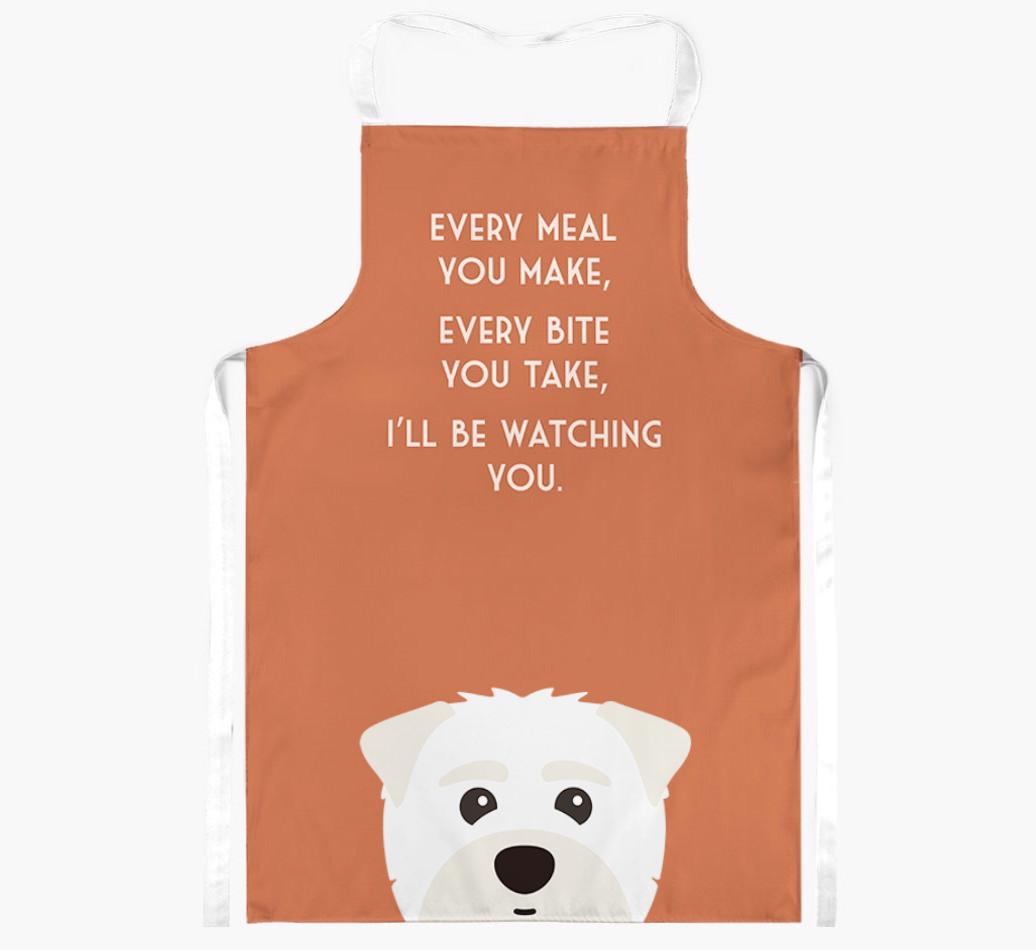 I'll Be Watching You: Personalized {breedFullName} Apron