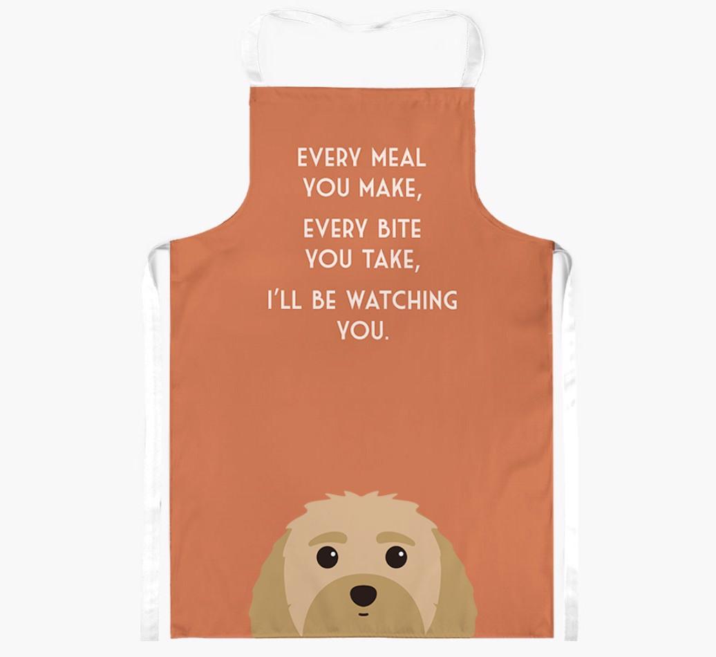 I'll Be Watching You: Personalized {breedFullName} Apron