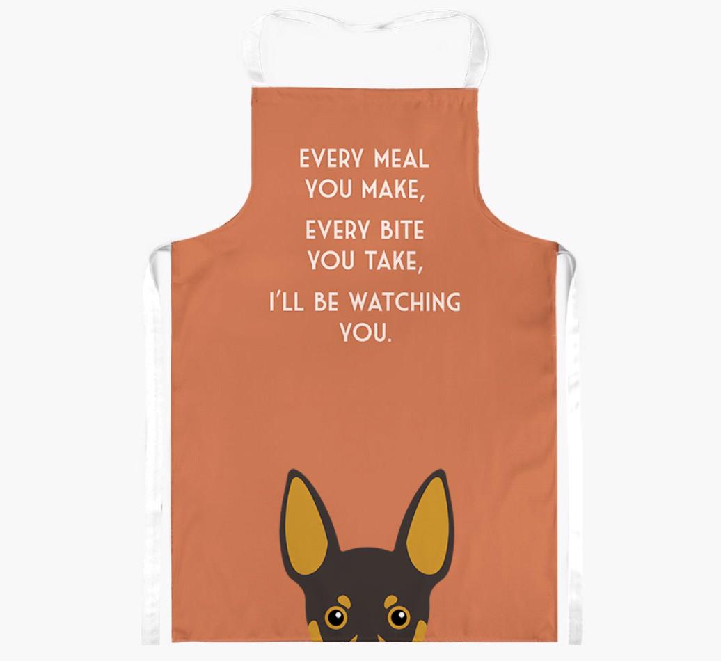 I'll Be Watching You: Personalized {breedFullName} Apron