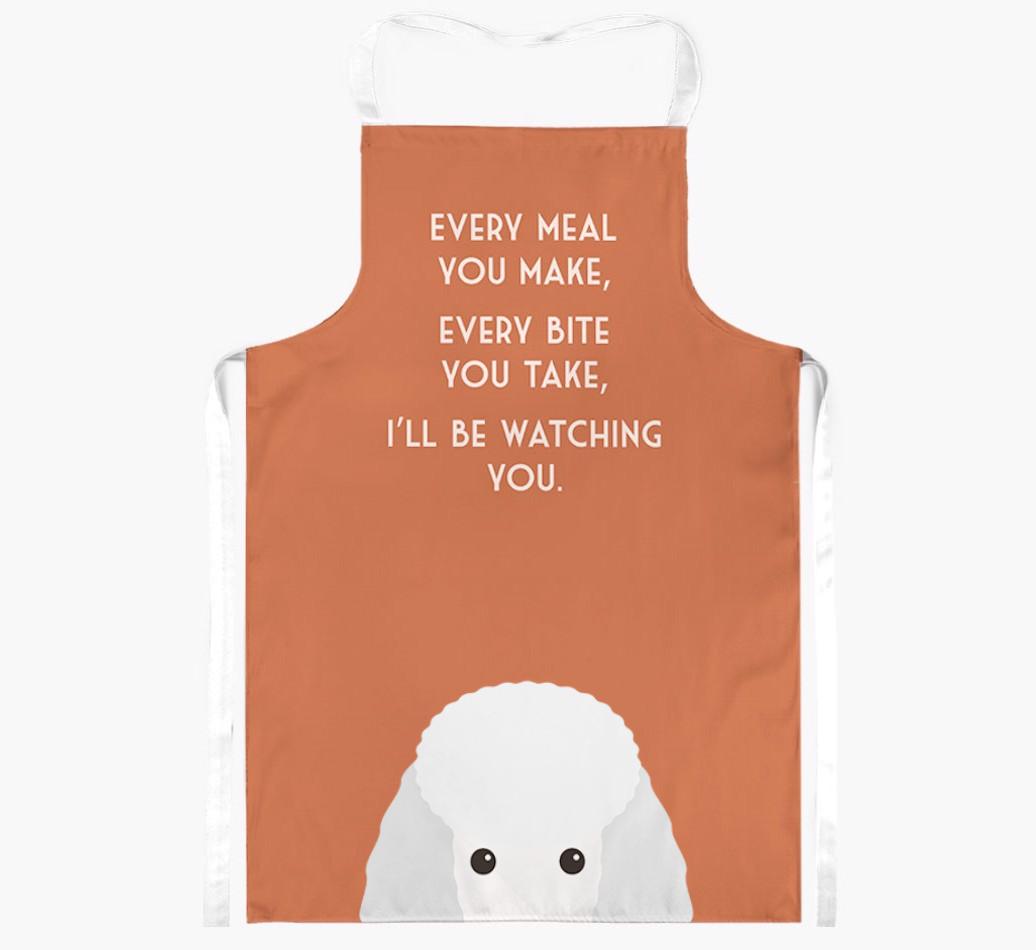 I'll Be Watching You: Personalized {breedFullName} Apron