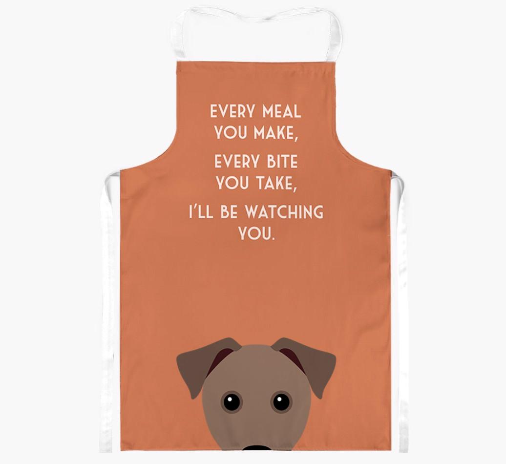 I'll Be Watching You: Personalised {breedFullName} Apron