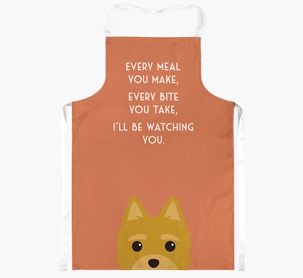 I'll Be Watching You: Personalized {breedFullName} Apron