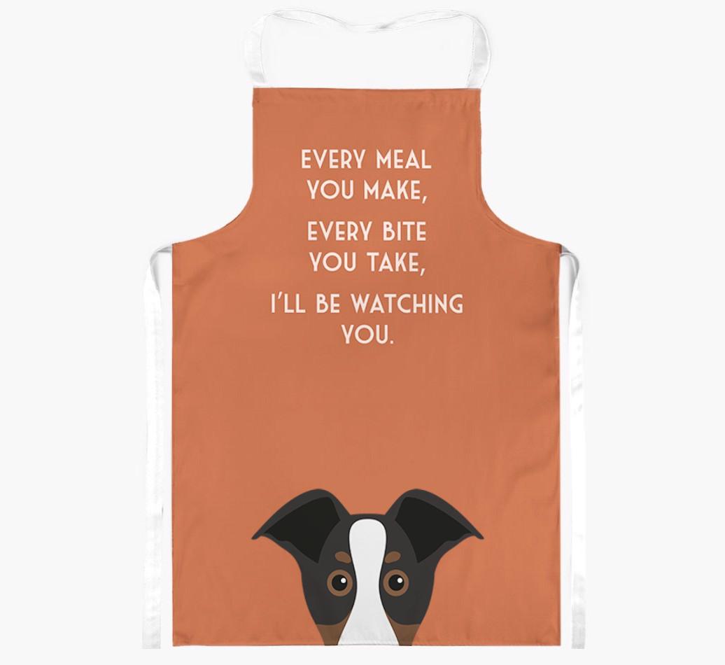 I'll Be Watching You: Personalized {breedFullName} Apron