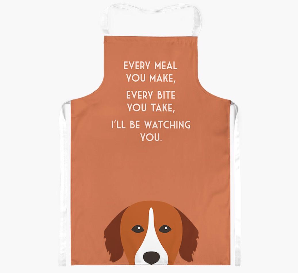 I'll Be Watching You: Personalized {breedFullName} Apron