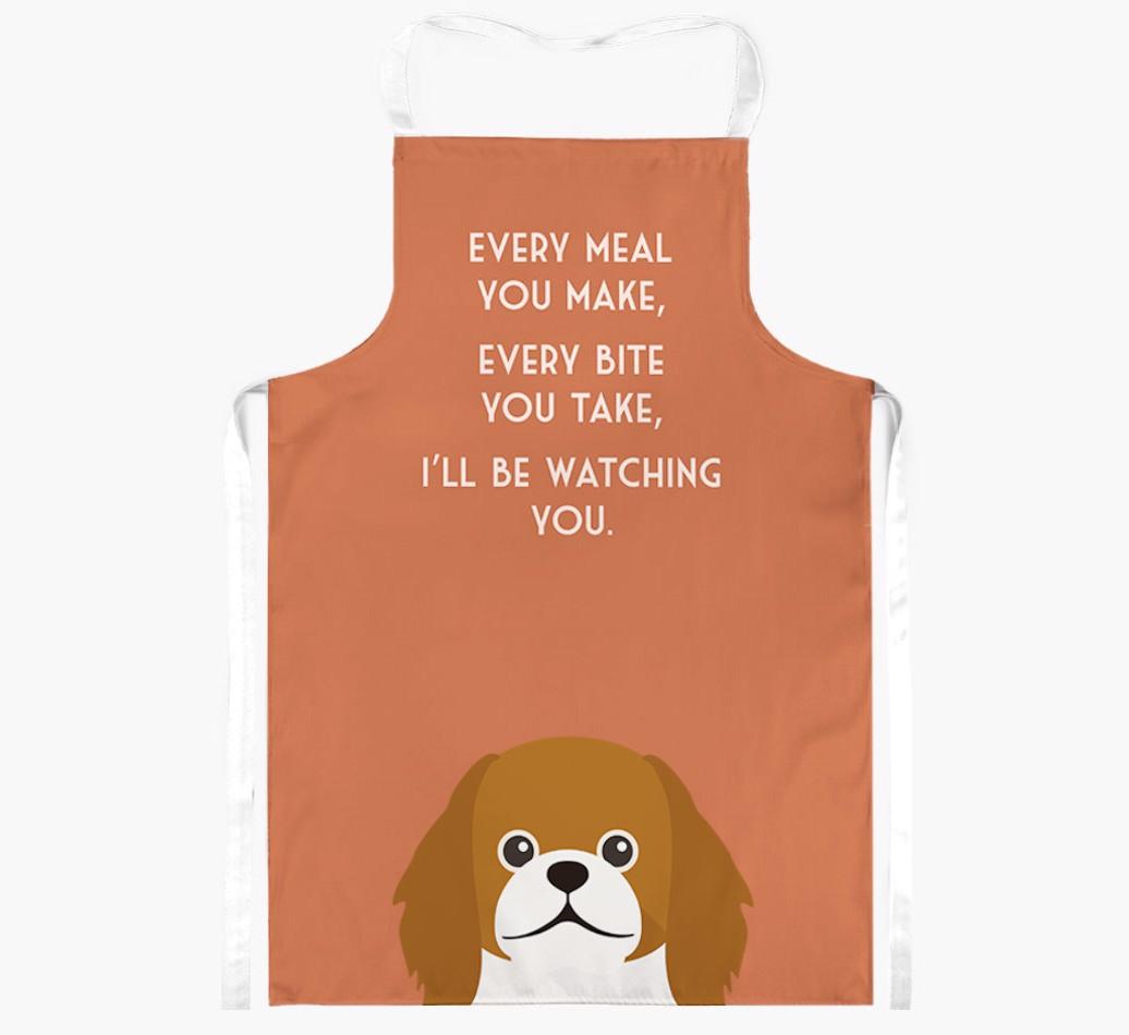 I'll Be Watching You: Personalized {breedFullName} Apron
