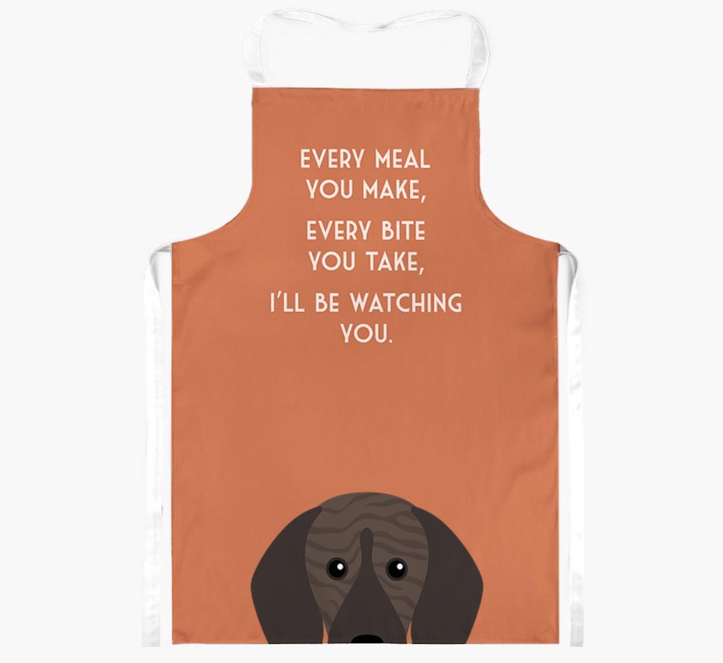 I'll Be Watching You: Personalized {breedFullName} Apron