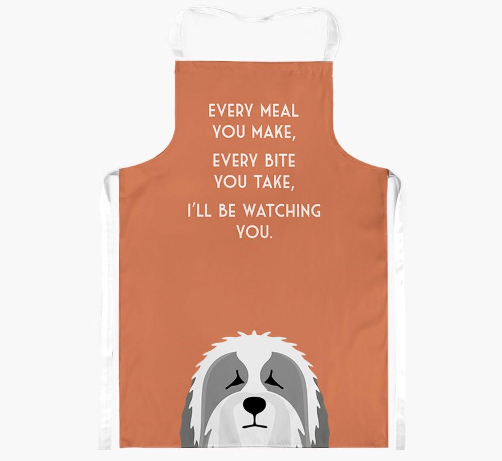 I'll Be Watching You: Personalized {breedFullName} Apron