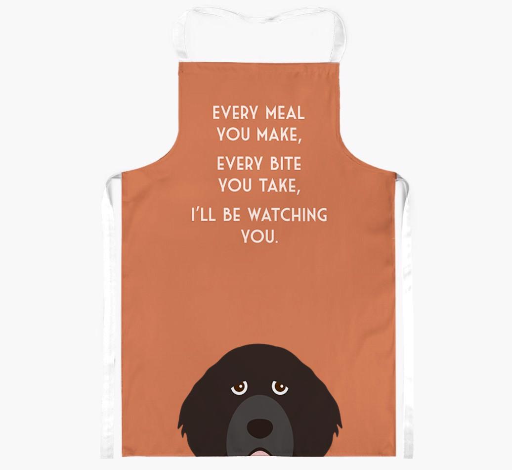 I'll Be Watching You: Personalized {breedFullName} Apron