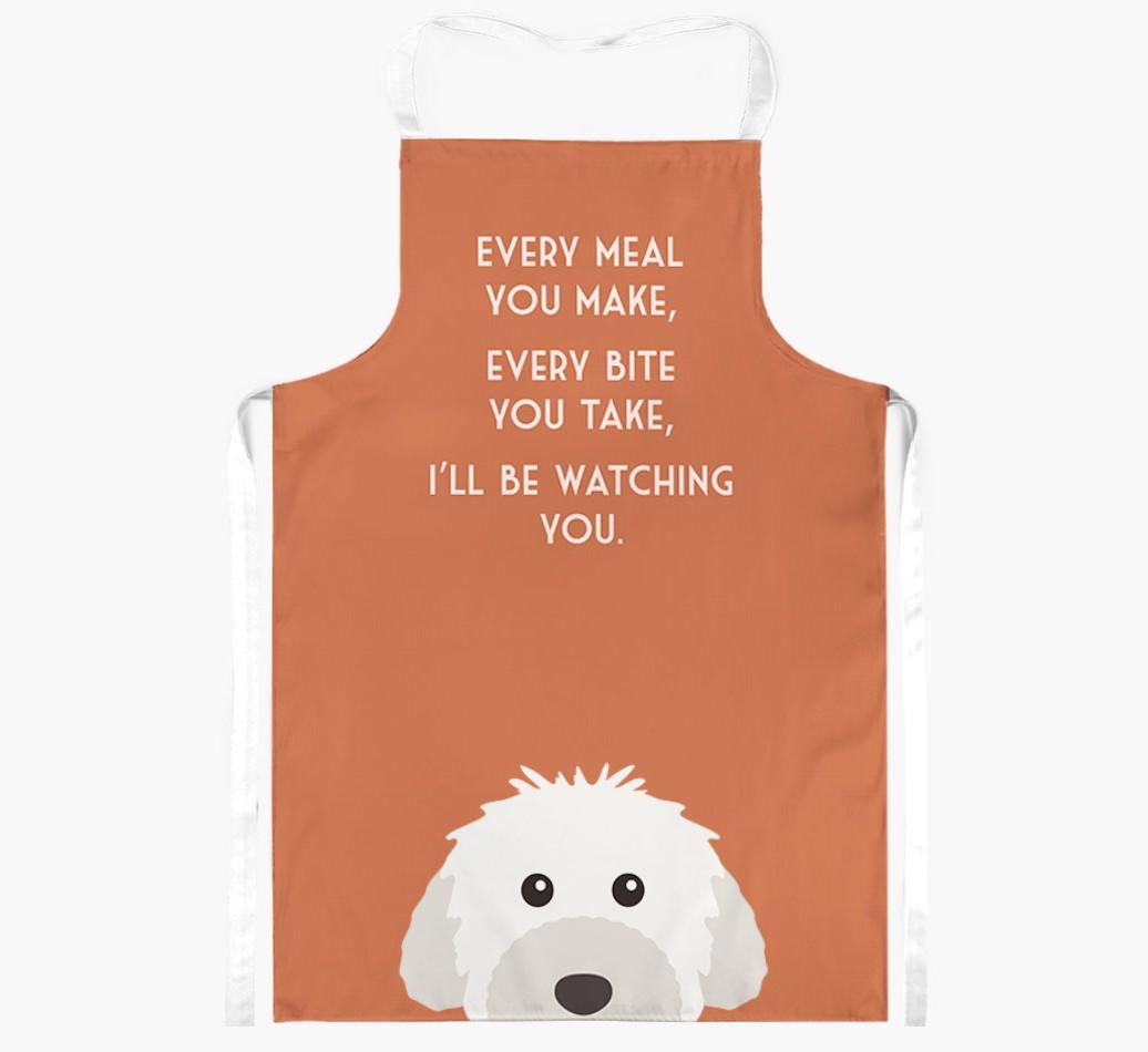 I'll Be Watching You: Personalized {breedFullName} Apron
